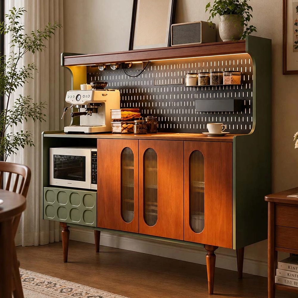Mid-Century Solid Wood Sideboard lifestyle 3