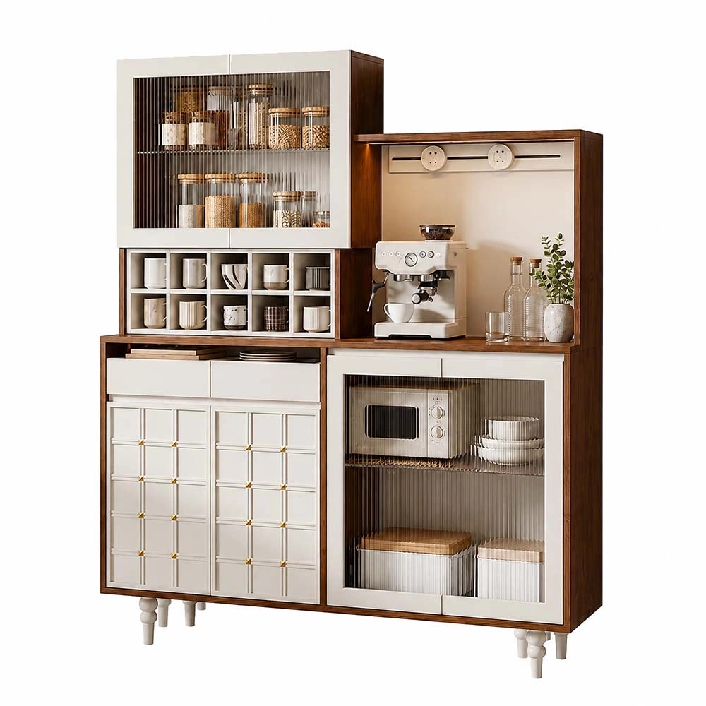 Integrated Lit Coffee Bar Cabinet lifestyle 1