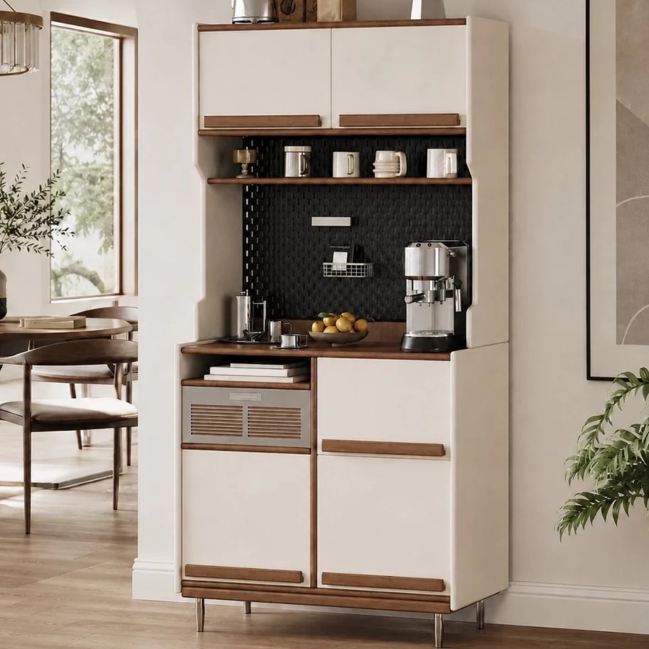 Mid-century Cream Coffee Cabinet lifestyle 3
