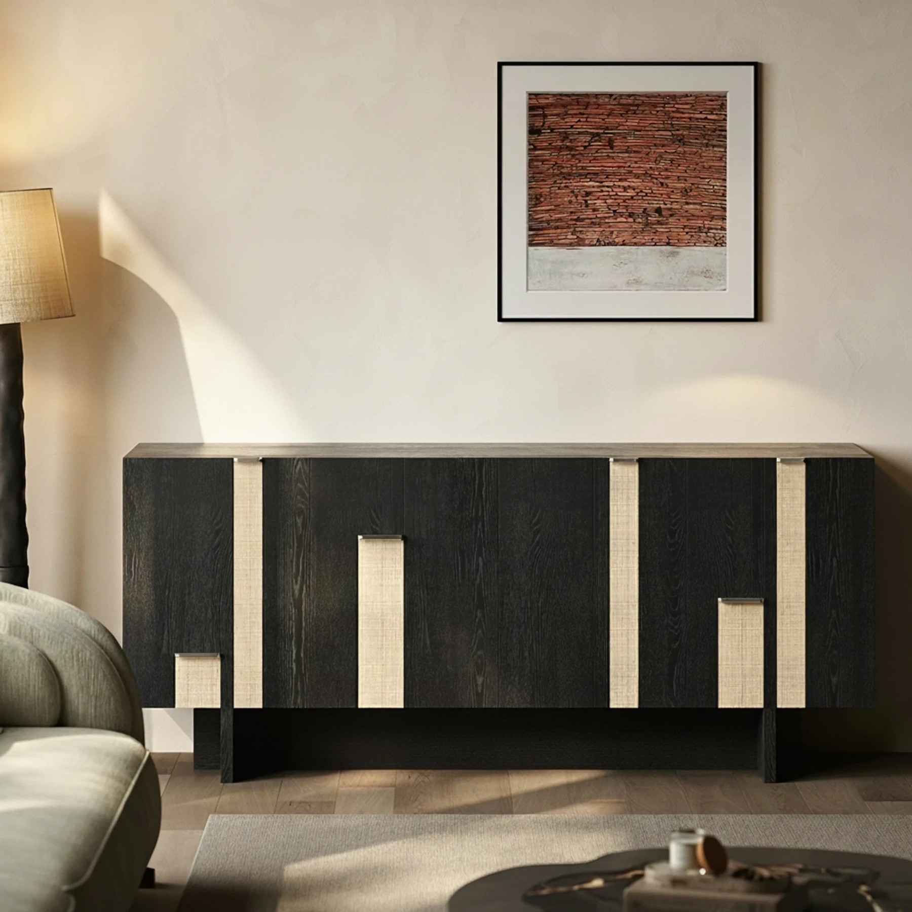 Wabi-Sabi Ash Wood Sideboard lifestyle 1
