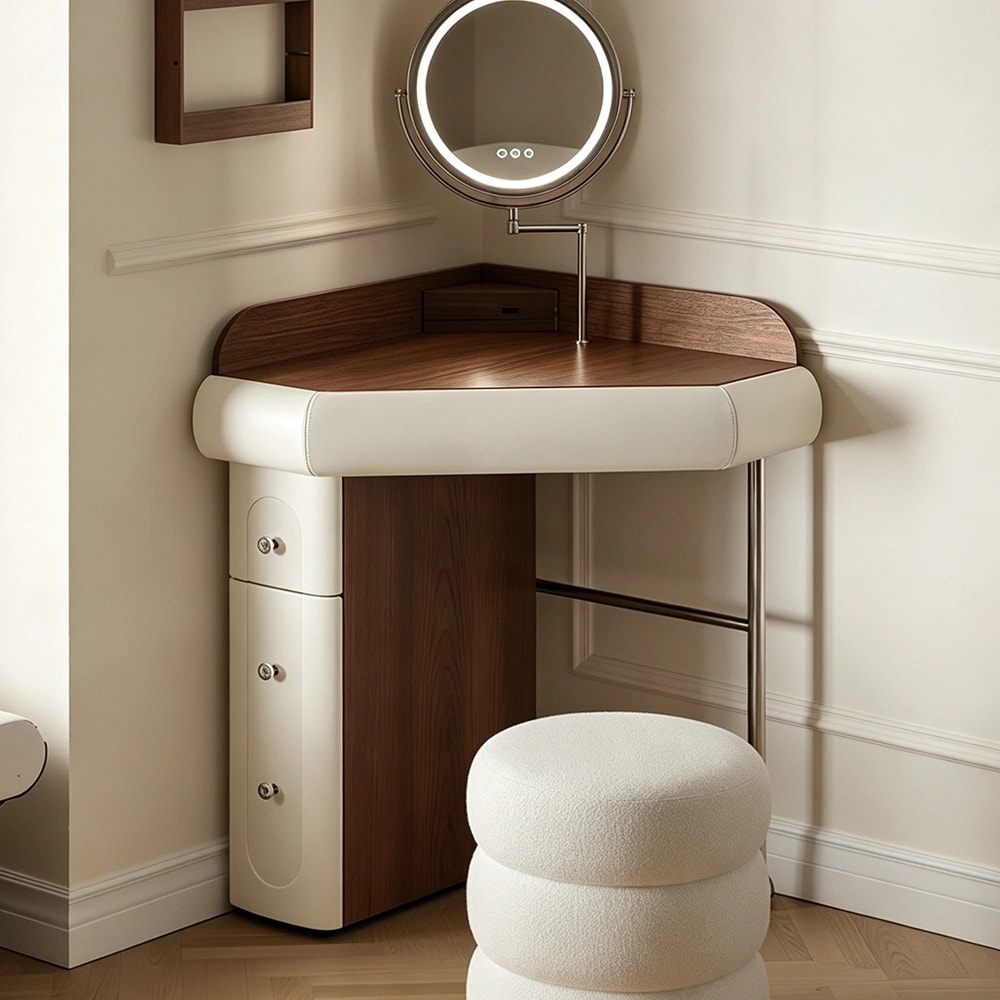 Wall-Mounted Corner Dressing Table lifestyle 2