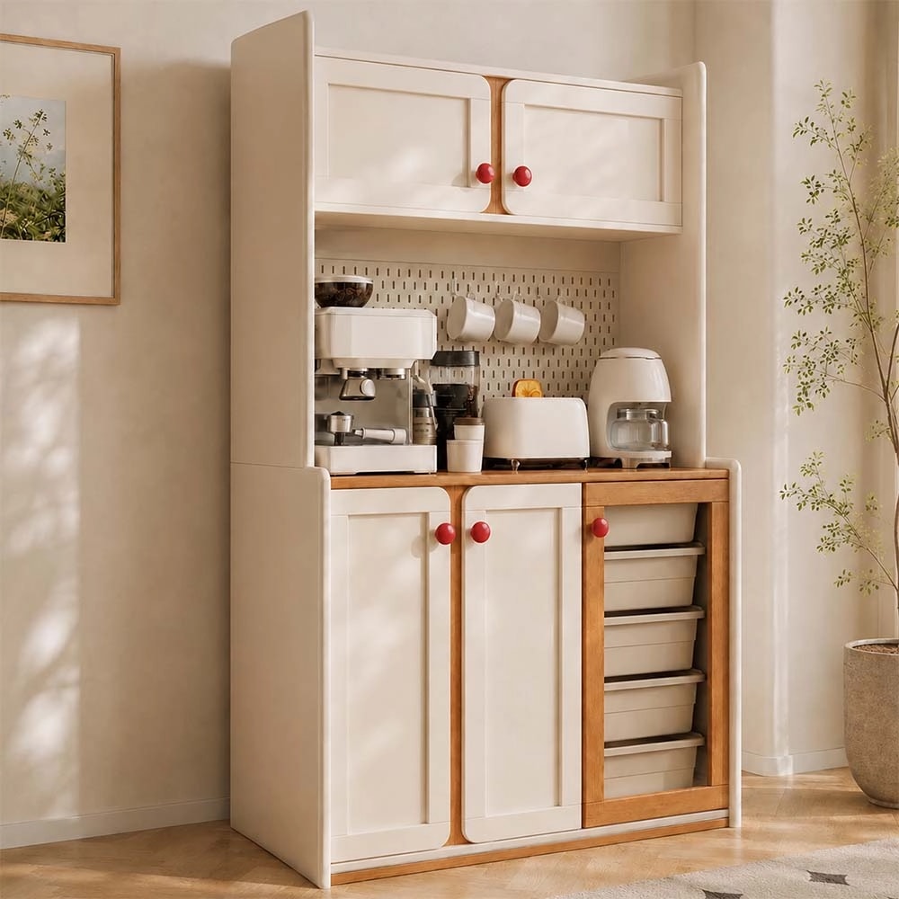Solid Wood Two-Tone Sideboard lifestyle 3