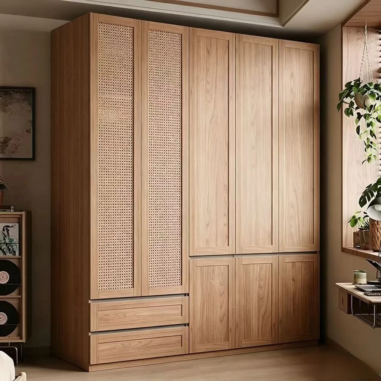Vintage Walnut Modular Wardrobe lifestyle 3