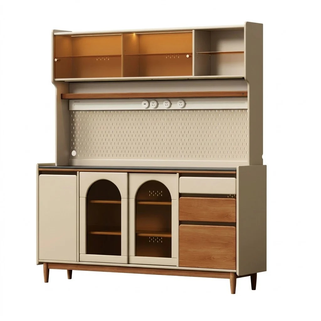Solid Wood Storage Buffet lifestyle 1