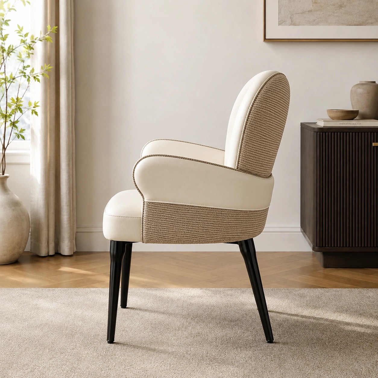 Elegant Heart-Back Dining Chair lifestyle 3