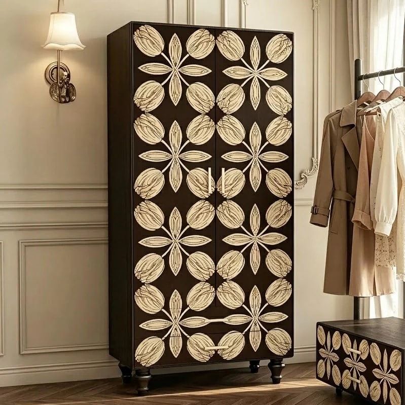Solid Wood Mid-Century Wardrobe lifestyle 3