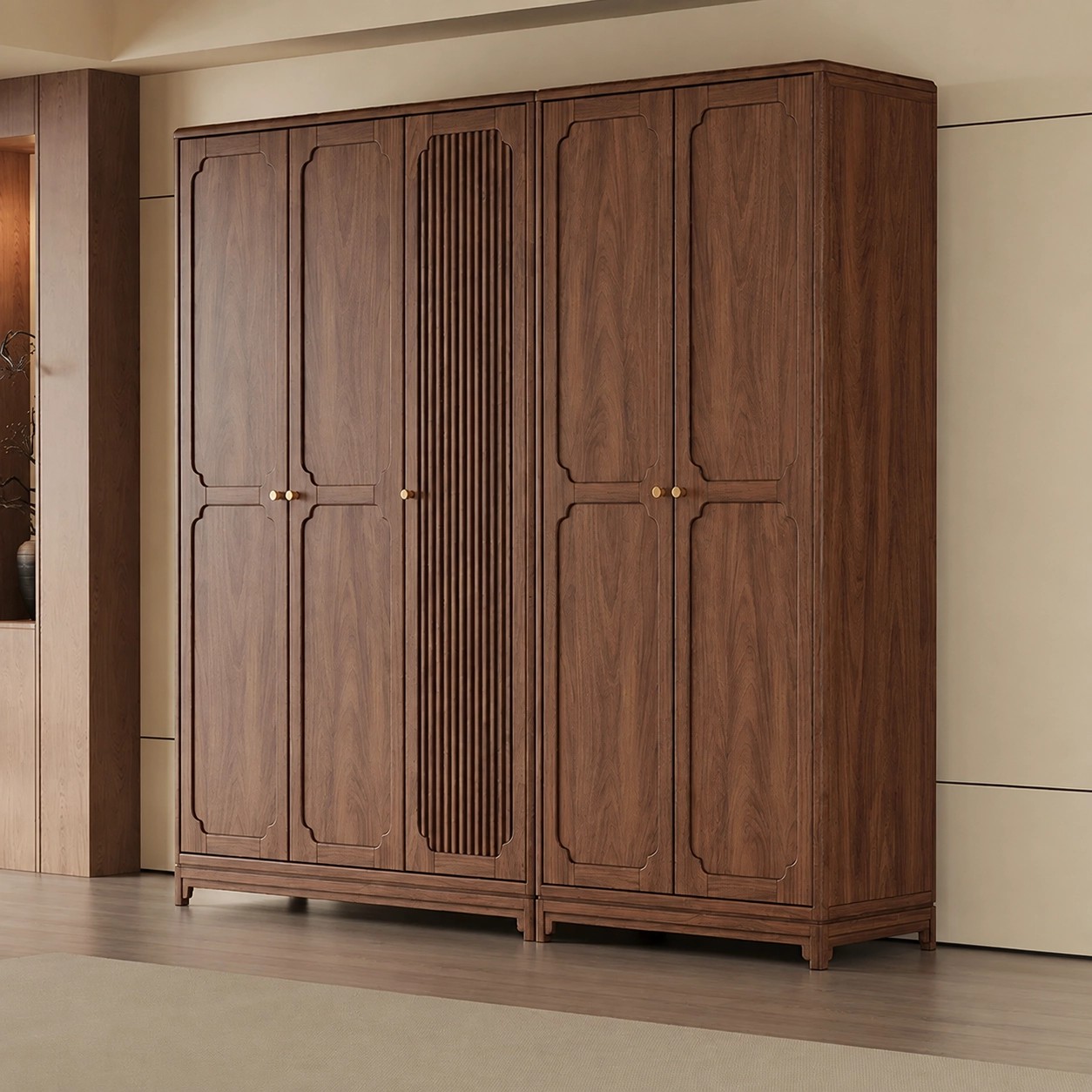 Vintage Black Walnut Wardrobe lifestyle 3
