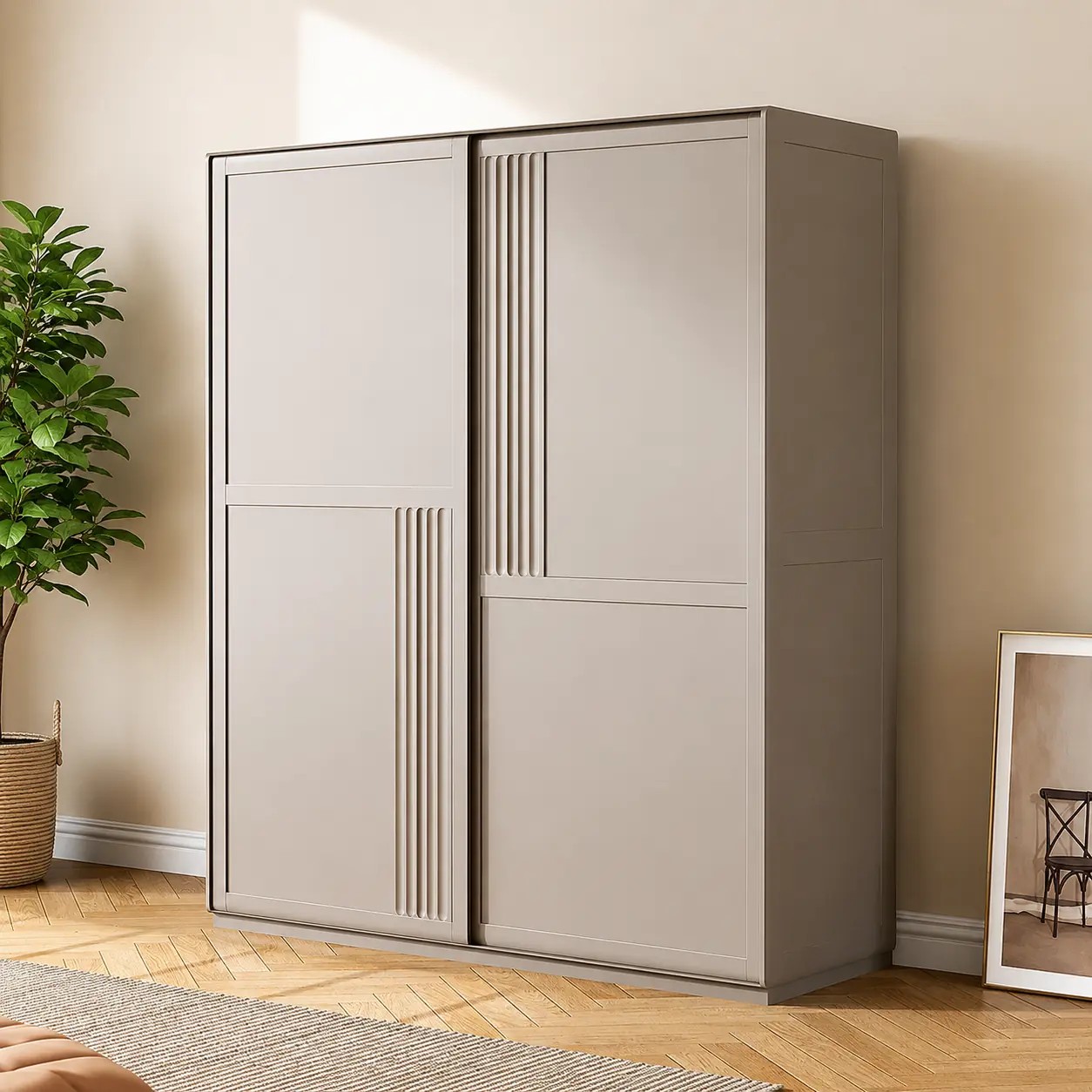 Solid Wood Sliding Wardrobe lifestyle 3
