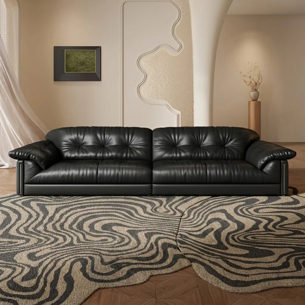 Cloud Leather Sofa lifestyle 1