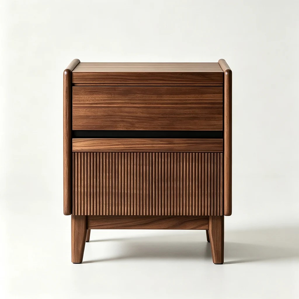 Solid Wood Drawer Nightstand lifestyle 3