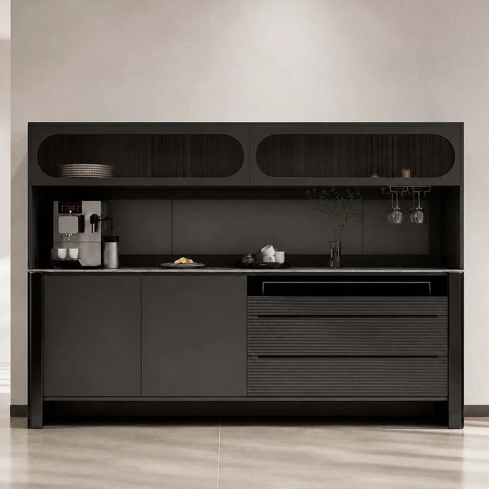 Solid Wood Sideboard Cabinet lifestyle 1