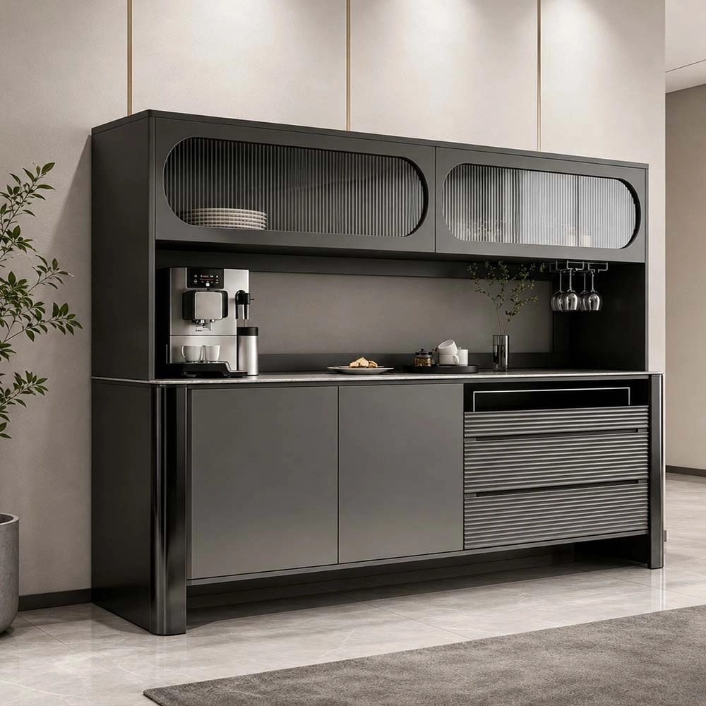 Solid Wood Sideboard Cabinet lifestyle 3