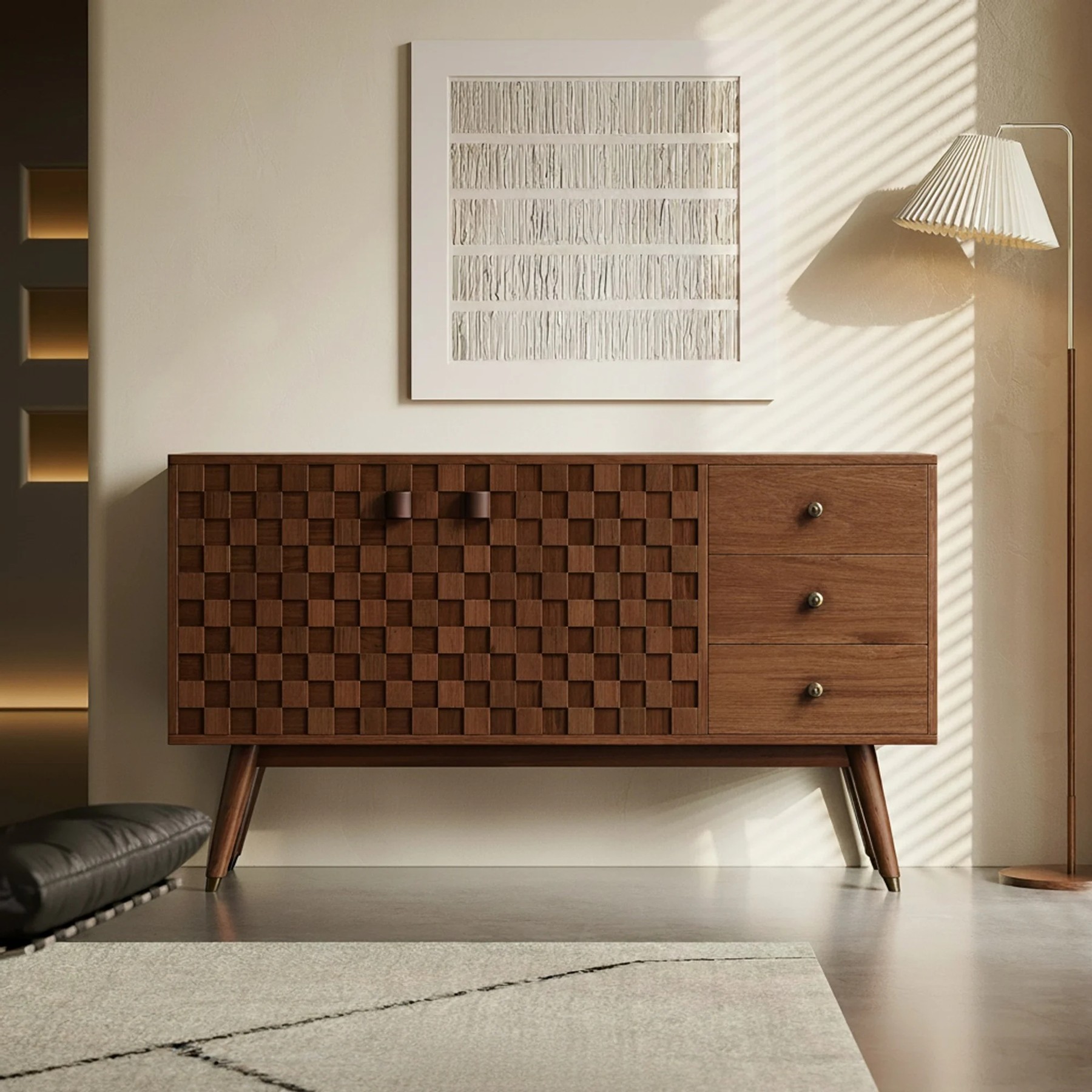 Solid Wood Wabi-sabi Sideboard lifestyle 1
