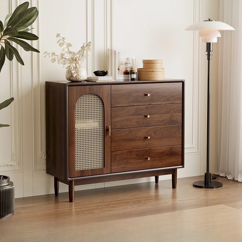 Modern Wood Accent Cabinet lifestyle 1