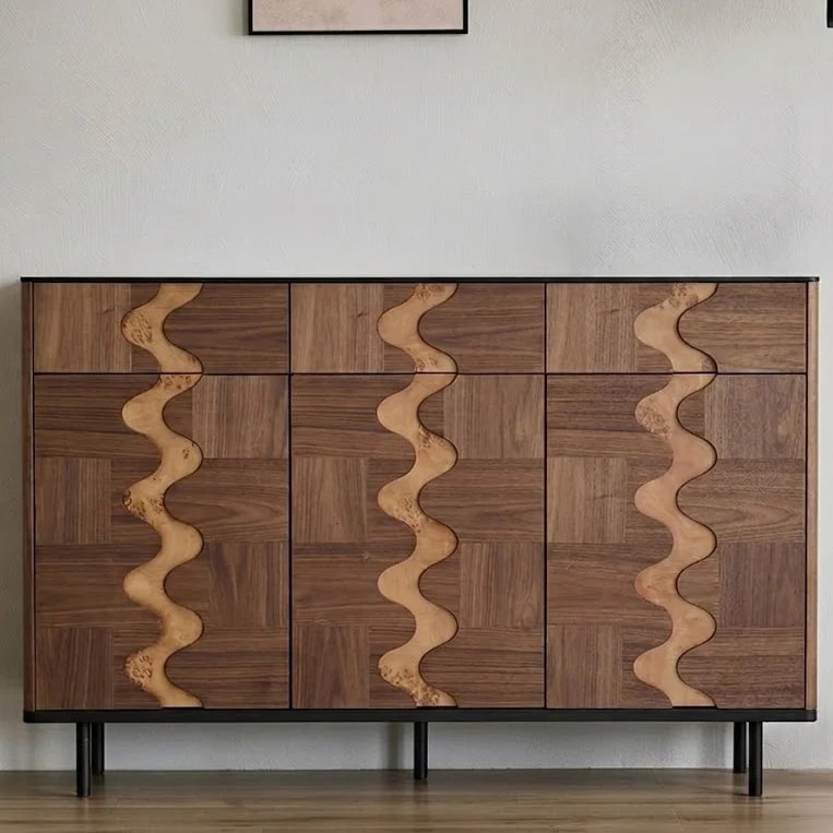 Wabi-Sabi Black Walnut Shoe Cabinet lifestyle 1