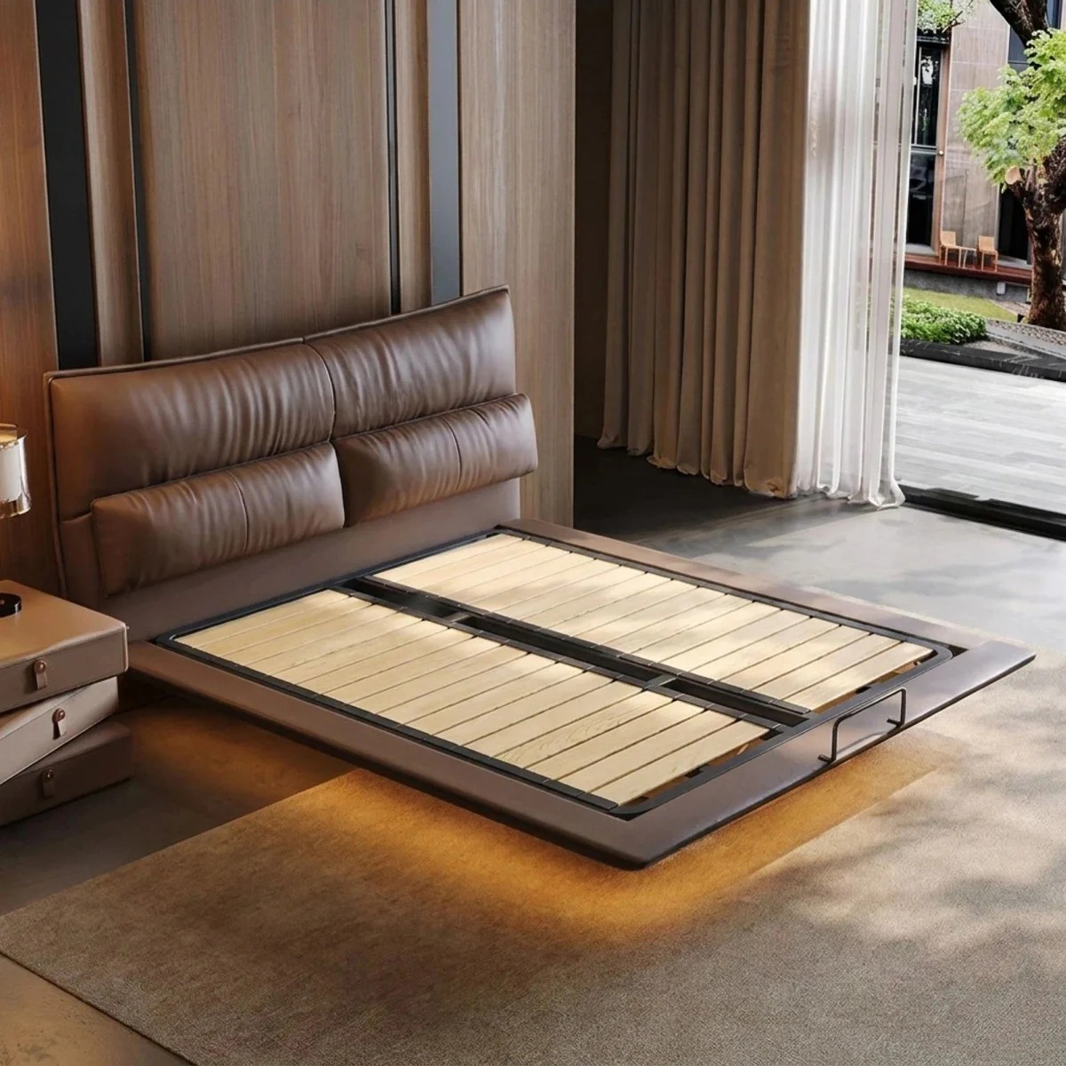 Floating Bed with Integrated Lighting lifestyle 1