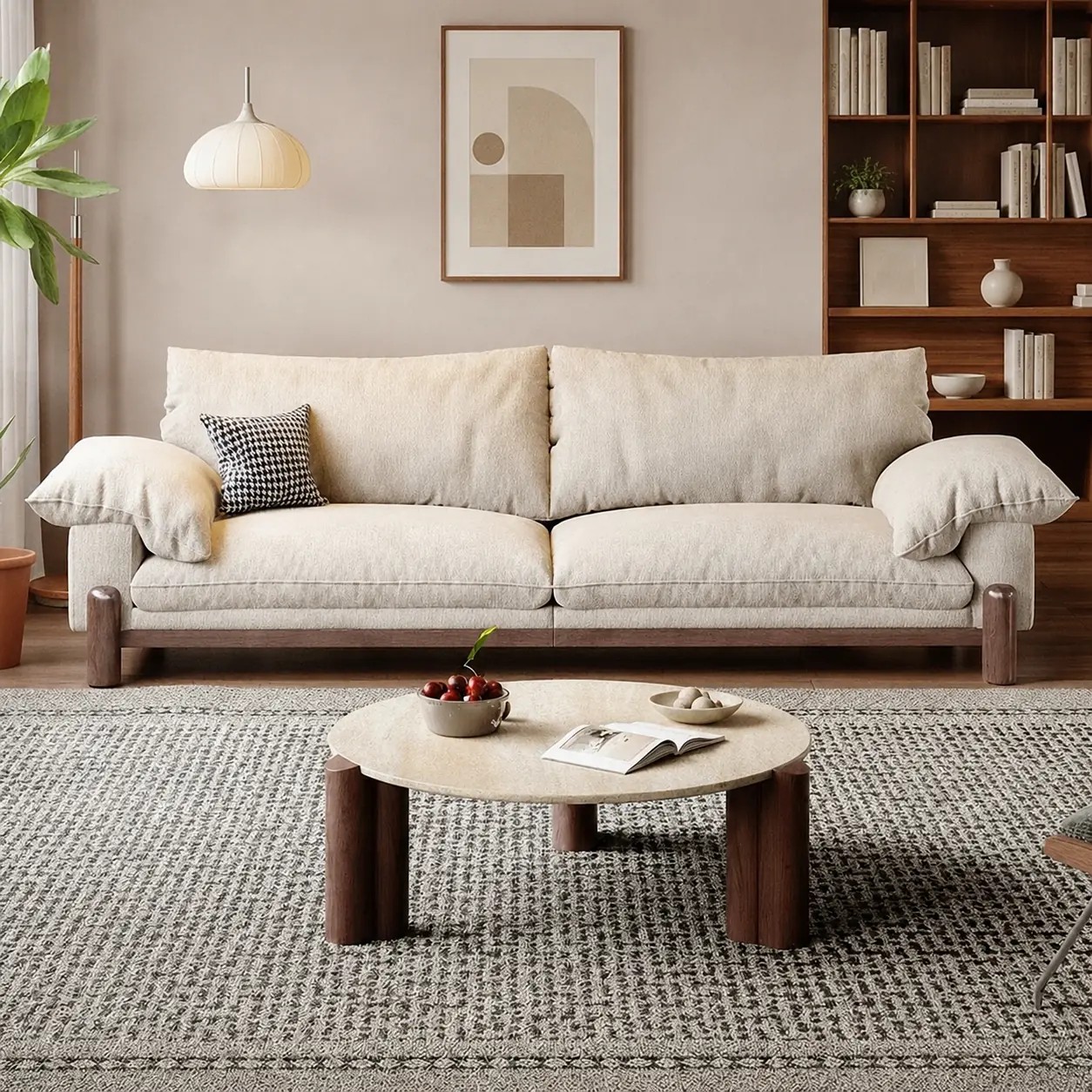 Cloud-Inspired Linen Sofa lifestyle 2