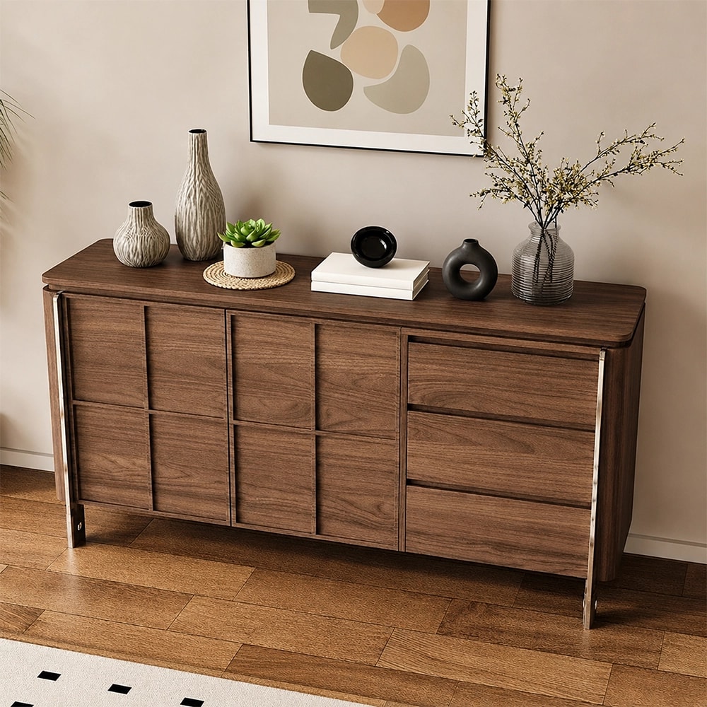 Solid Wood Mid-Century Sideboard lifestyle 3
