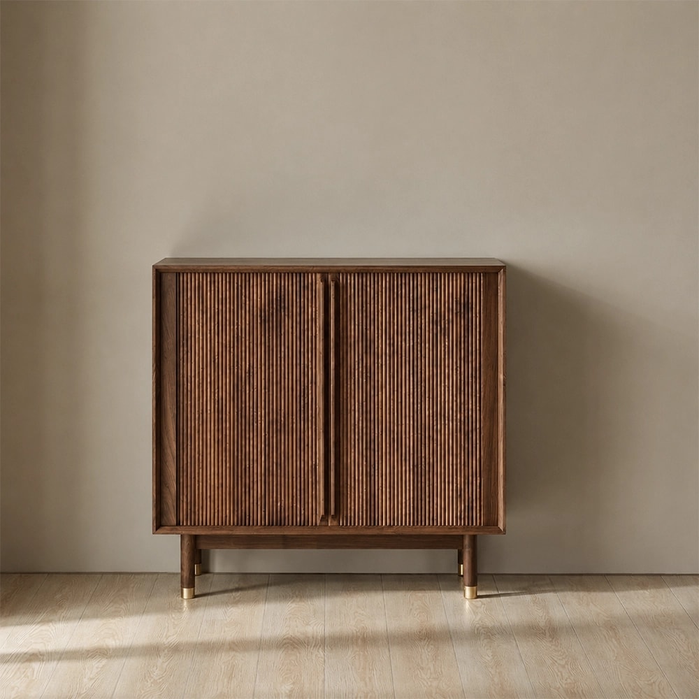 Nordic Solid Wood Sideboard lifestyle 1