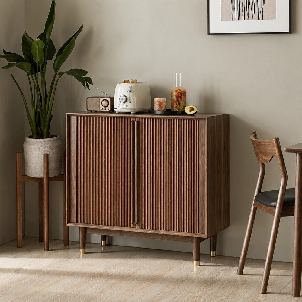 Nordic Solid Wood Sideboard lifestyle 3