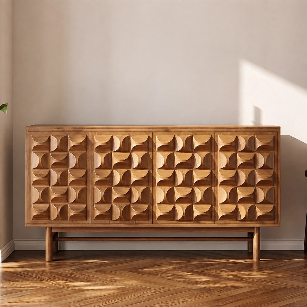 Mid-century Geometric Sideboard lifestyle 1