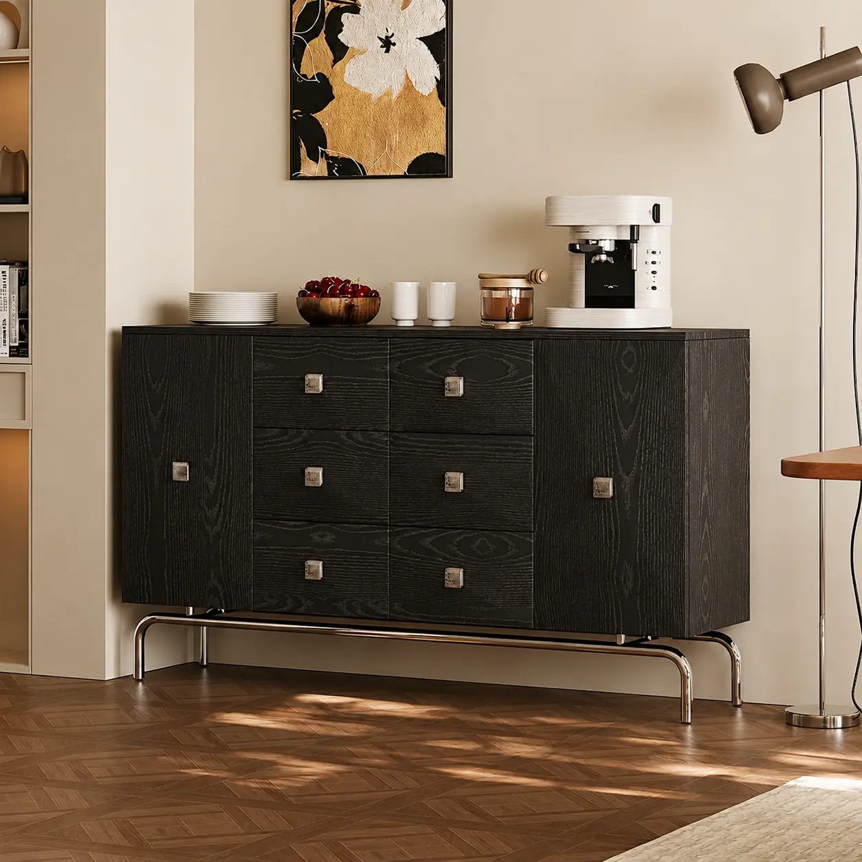 Solid Wood Vintage Italian Sideboard lifestyle 3