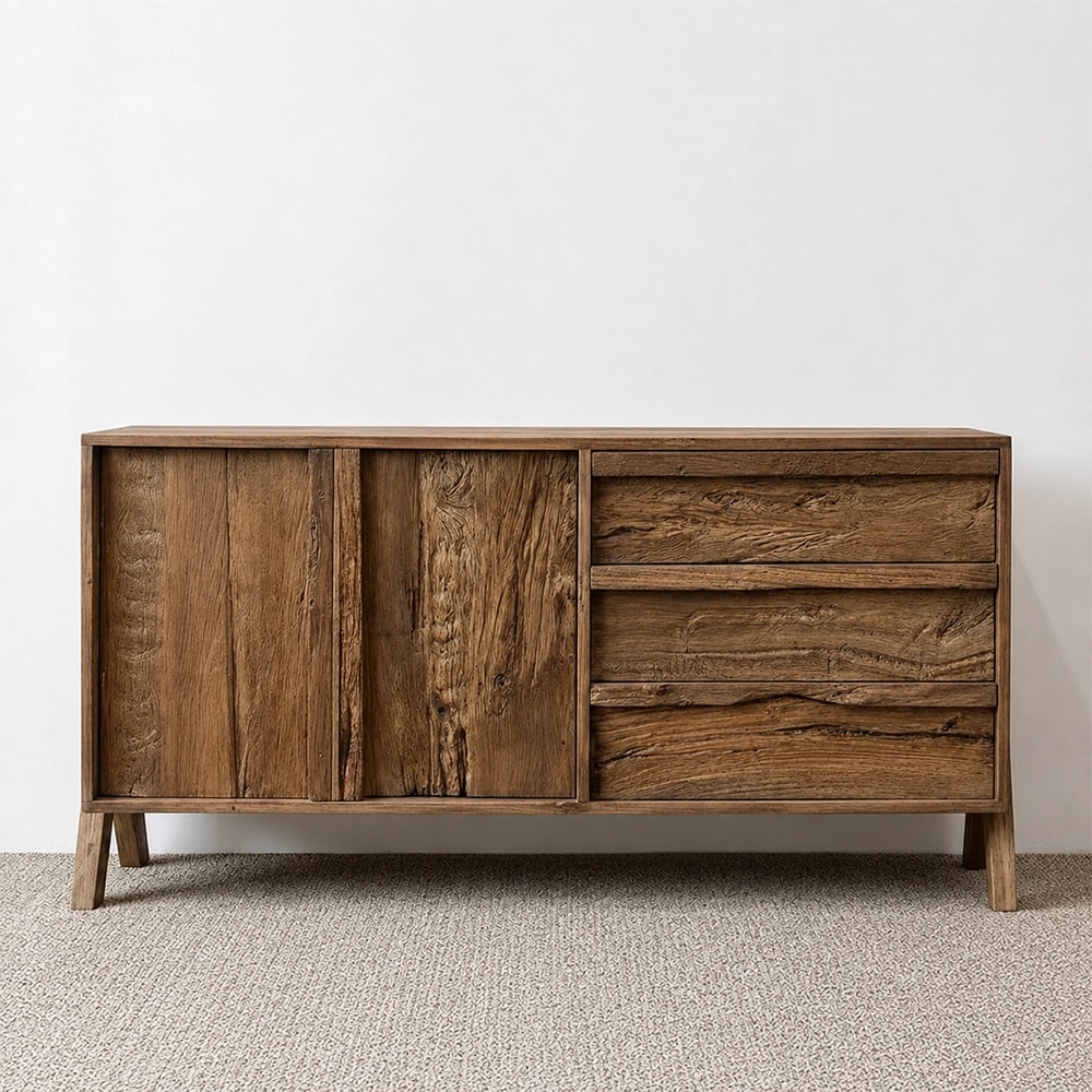 Wabi-Sabi Weathered Elm Sideboard lifestyle 1