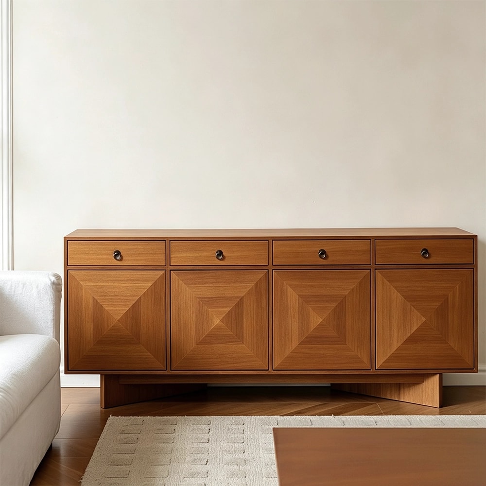 Solid Wood Relief Sideboard lifestyle 1