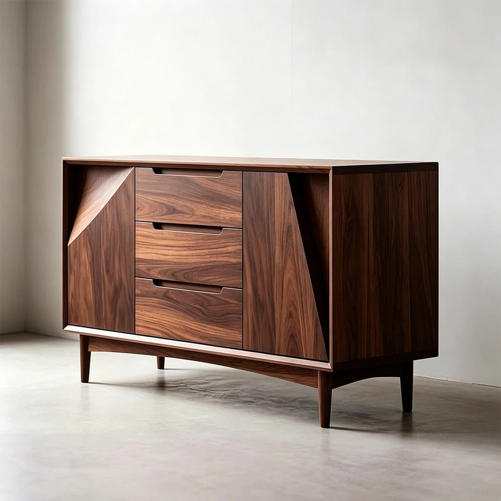 Solid Walnut Mid-Century Sideboard lifestyle 3