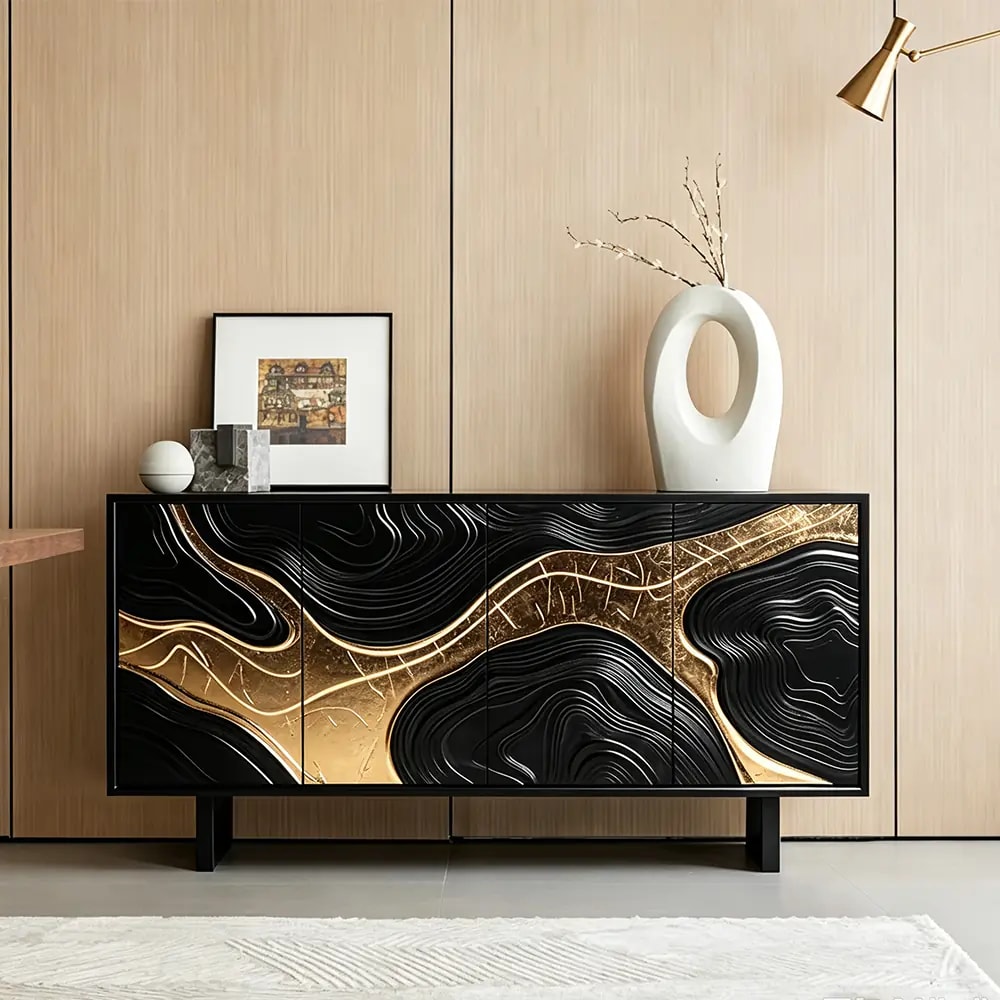 Wavy Mid-Century Sideboard lifestyle 2