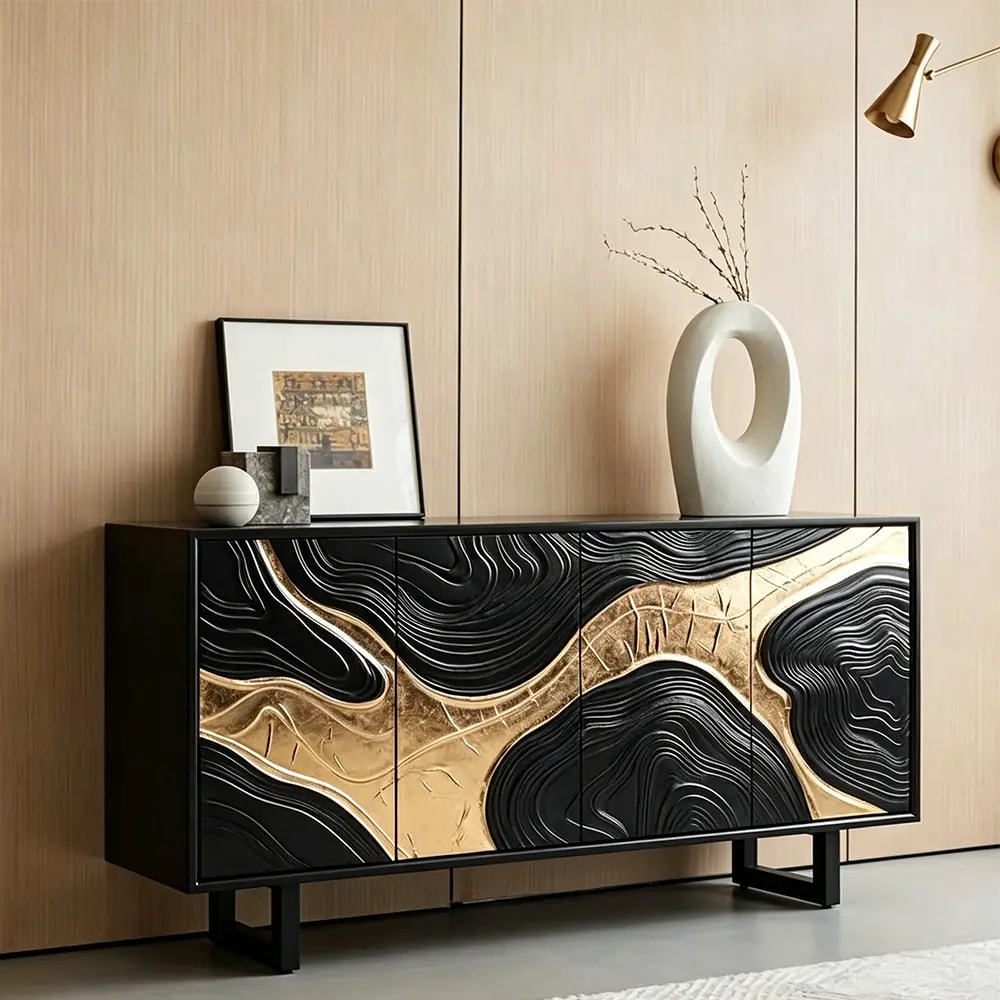 Wavy Mid-Century Sideboard lifestyle 3