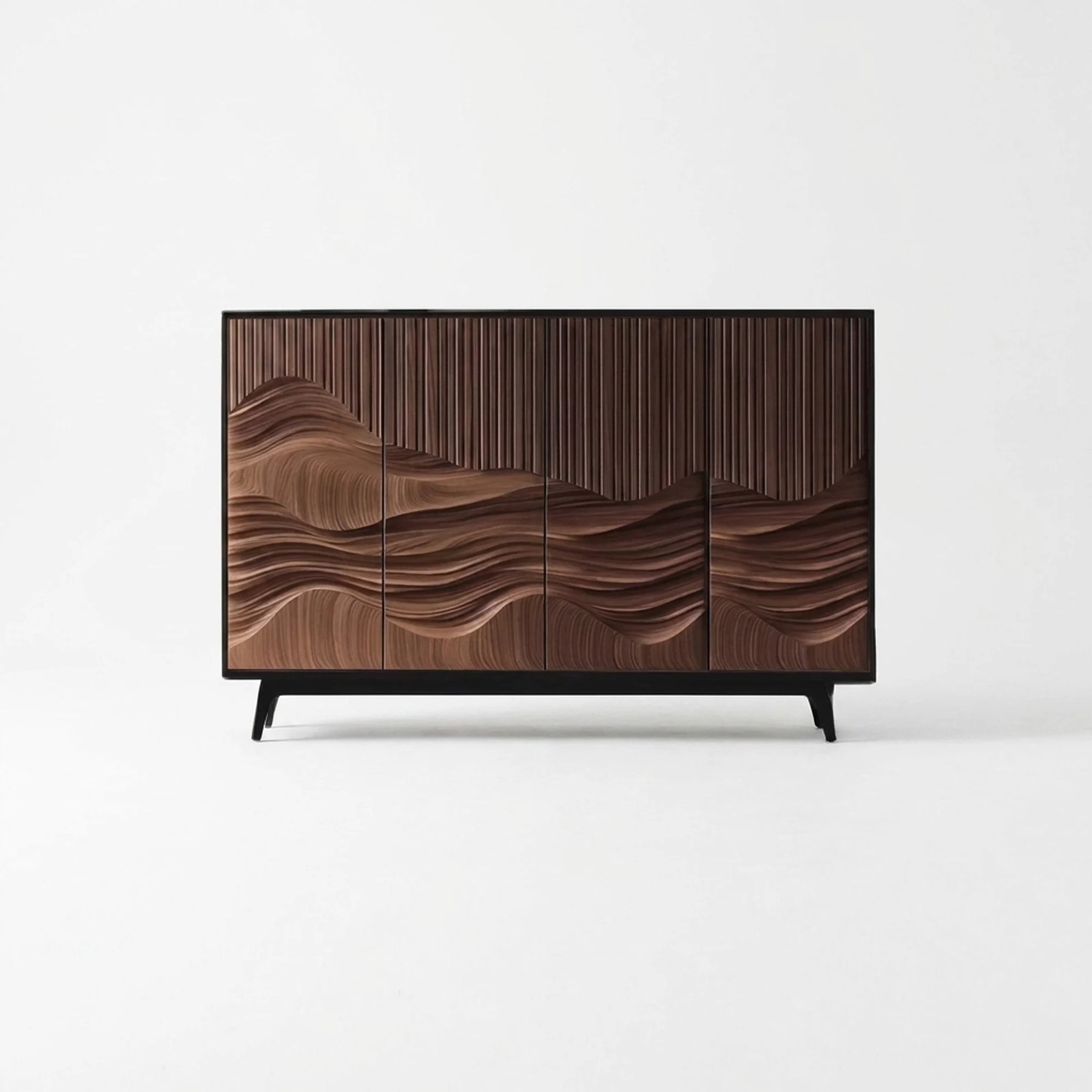 Wave Textured Panel Sideboard lifestyle 1