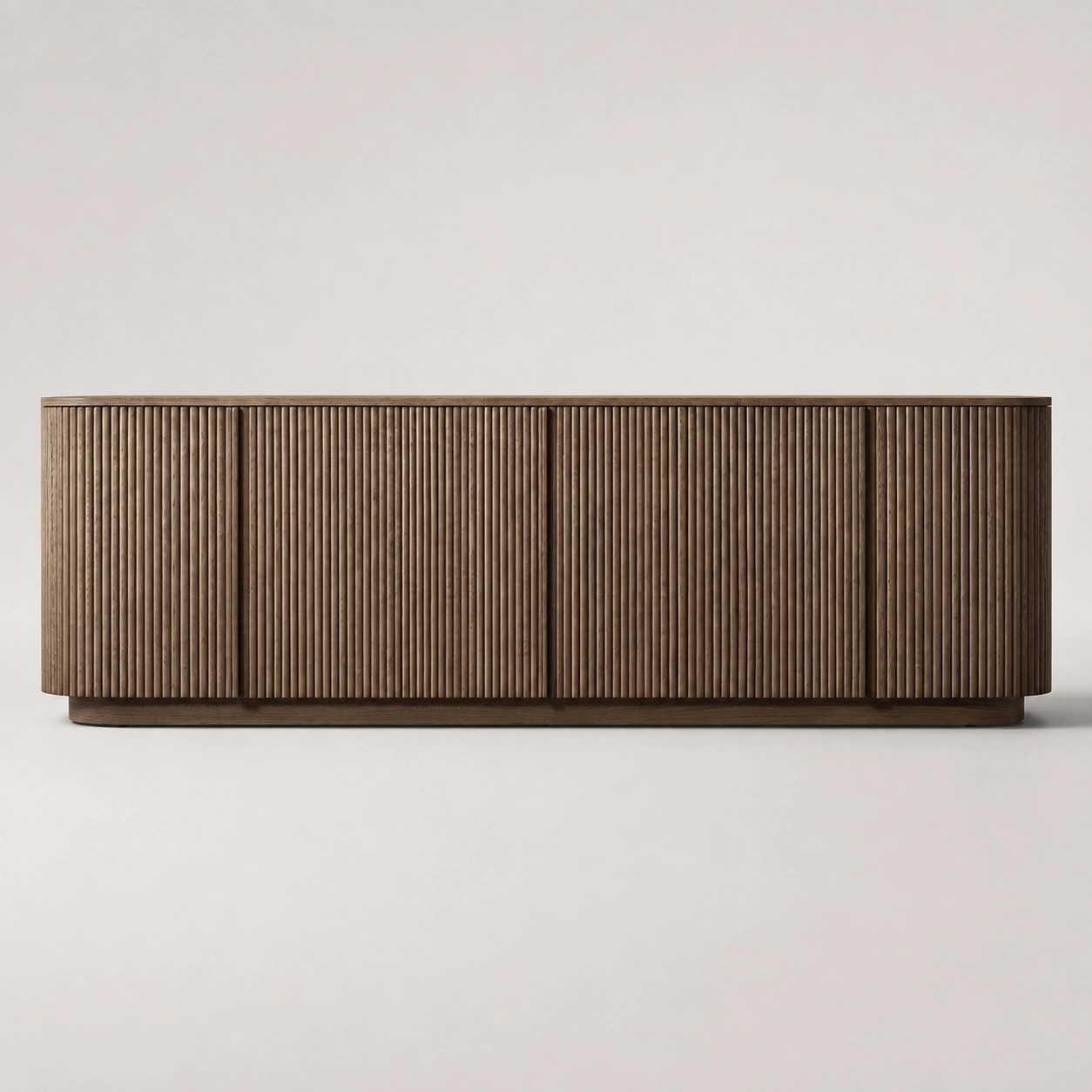 Solid Wood Slatted Sideboard lifestyle 1