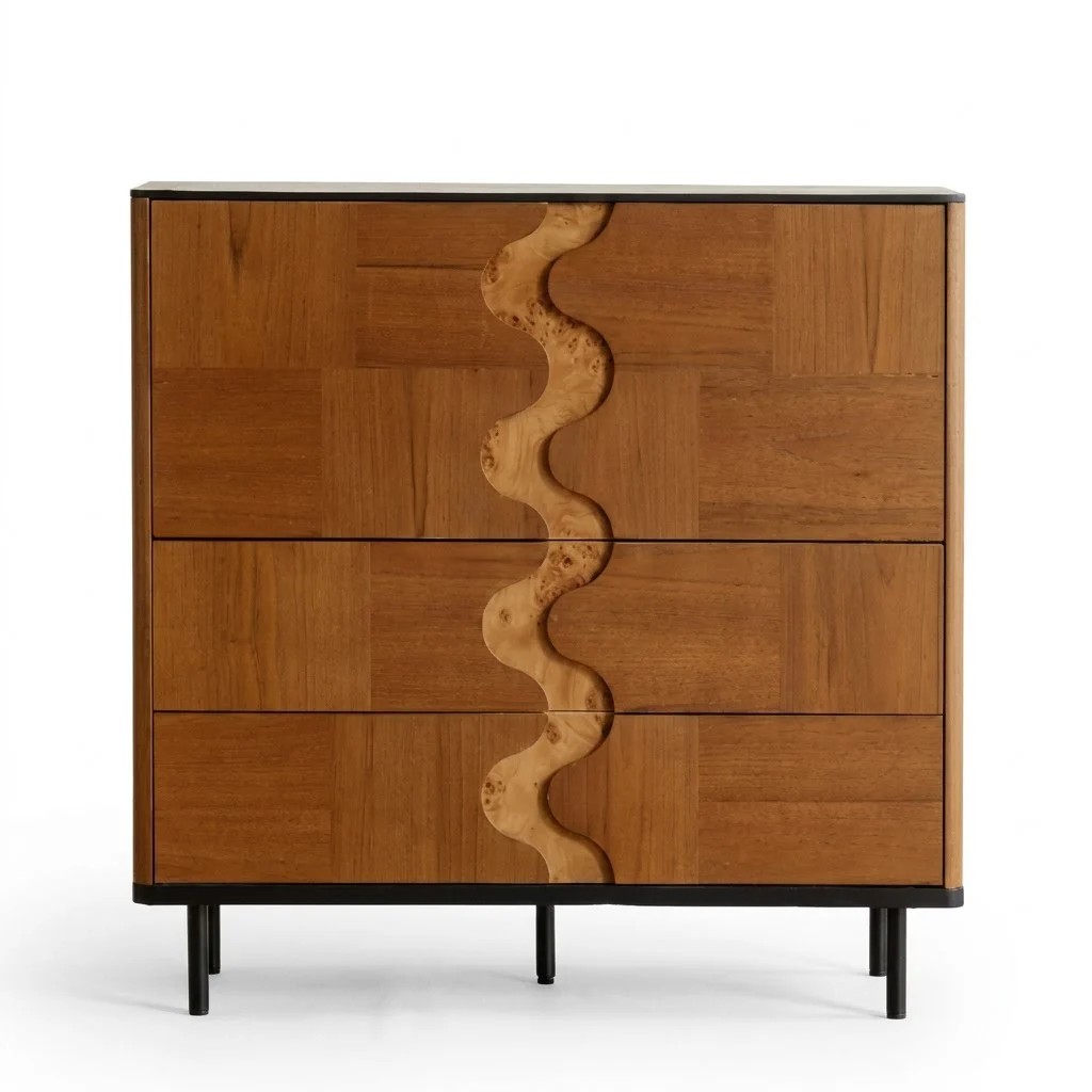 Solid Wood Marquetry Sideboard lifestyle 1