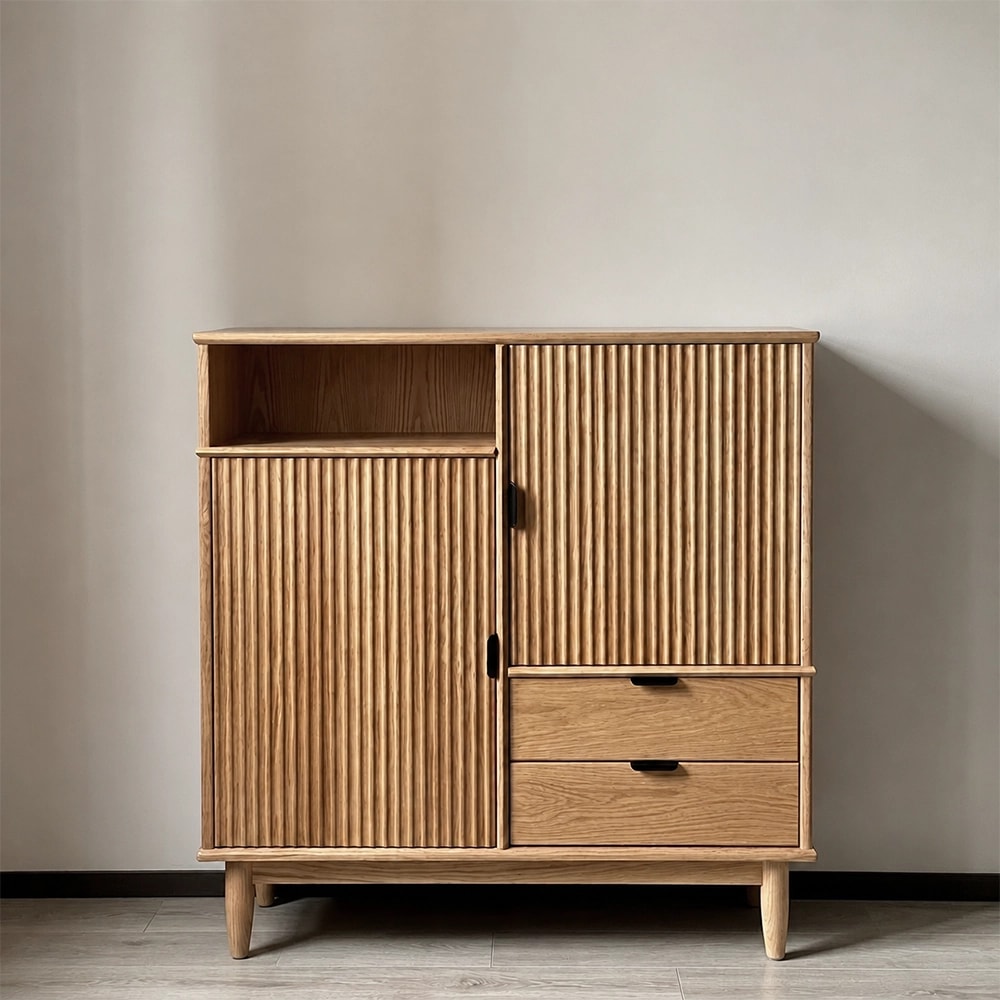 Black Walnut Fluted Sideboard lifestyle 1