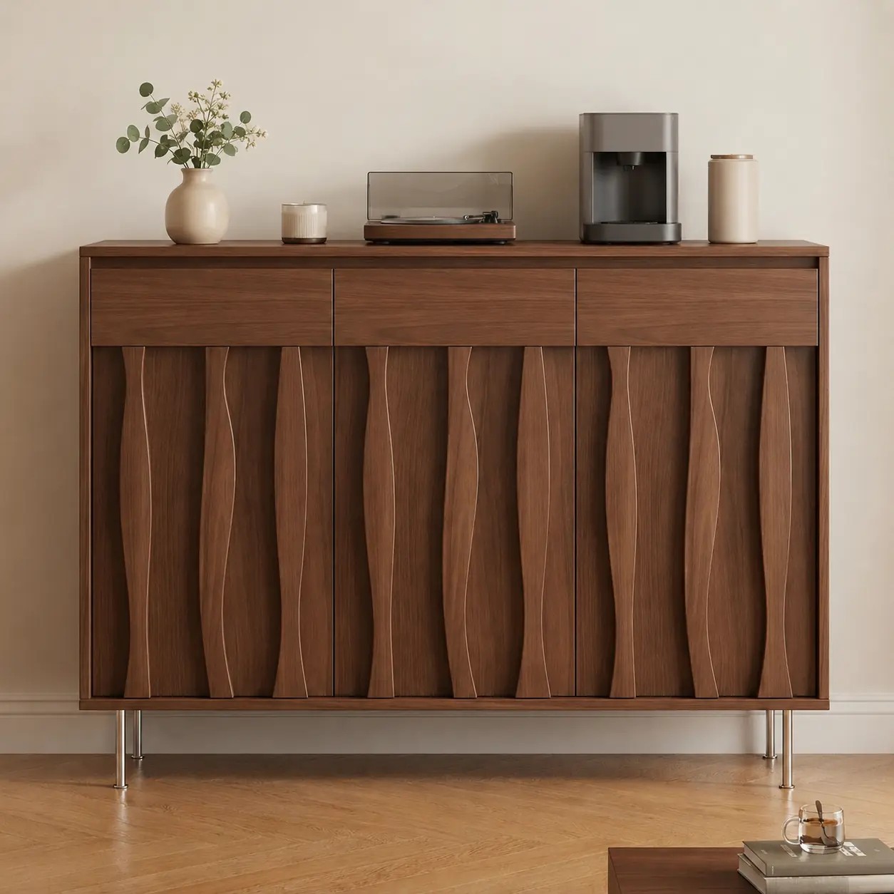 Architectural Wavy Multi-functional Sideboard lifestyle 2
