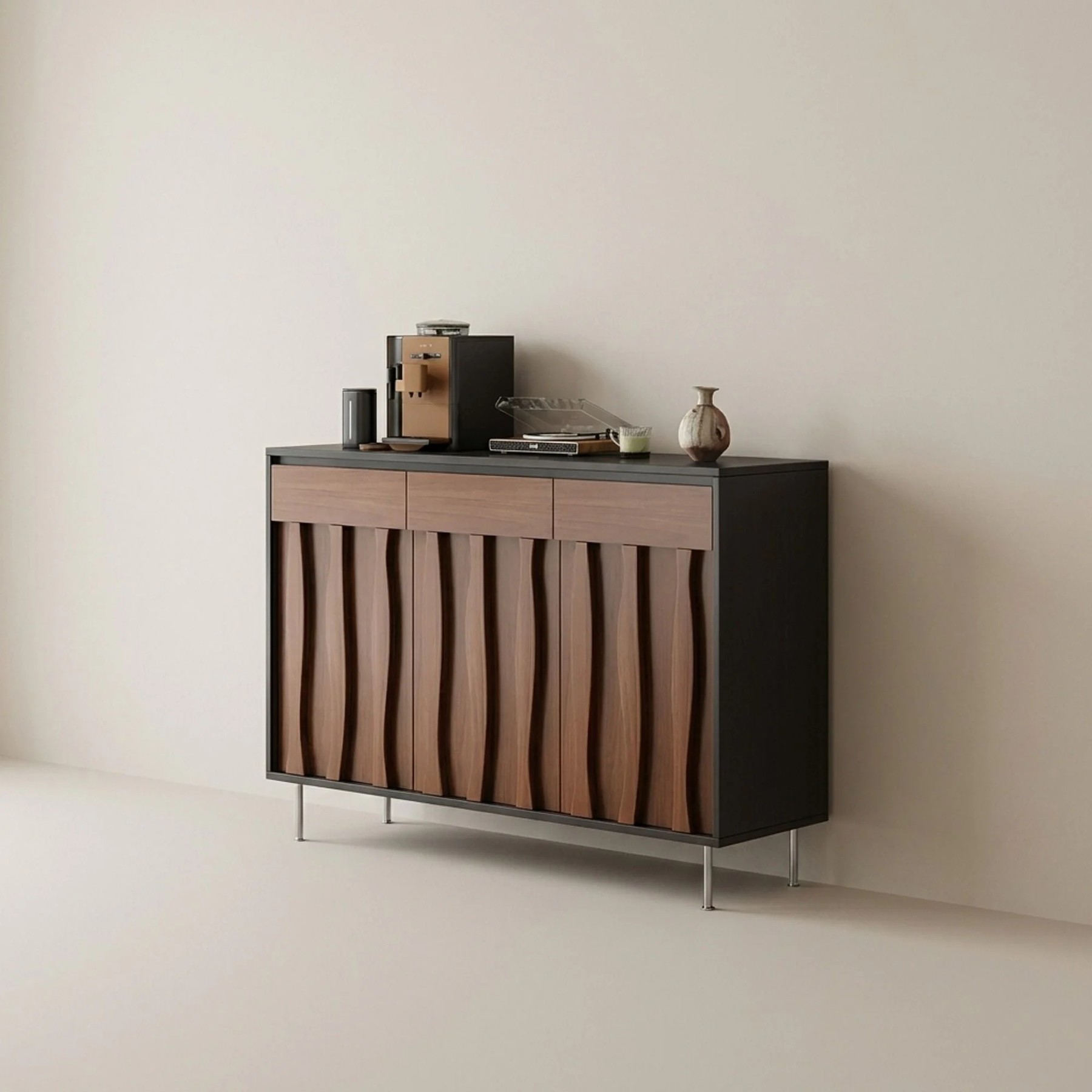 Architectural Wavy Multi-functional Sideboard lifestyle 1
