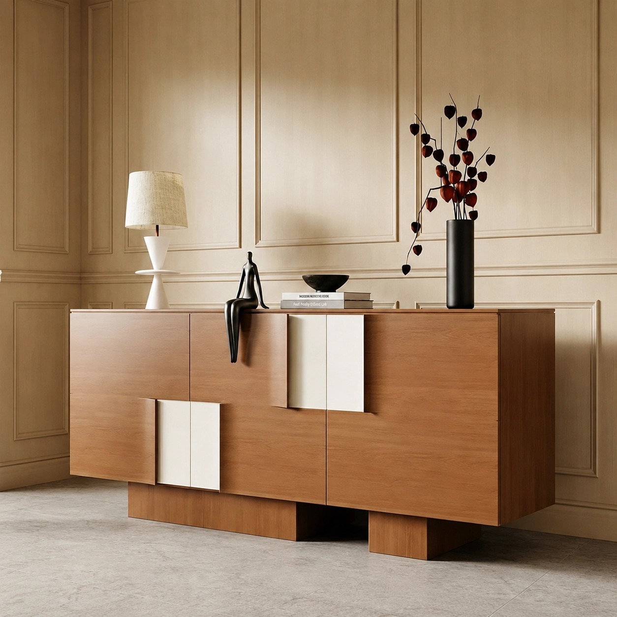 Modern Minimalist Storage Sideboard lifestyle 3