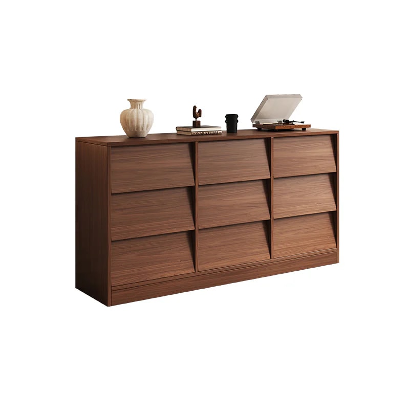 Warm Brown Wood Storage Cabinet lifestyle 1