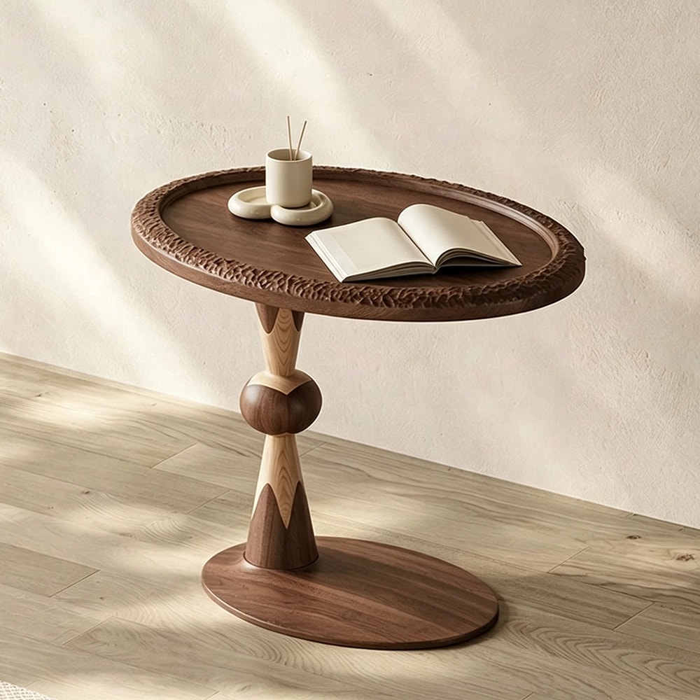 Walnut Surfboard Accent Table lifestyle 3