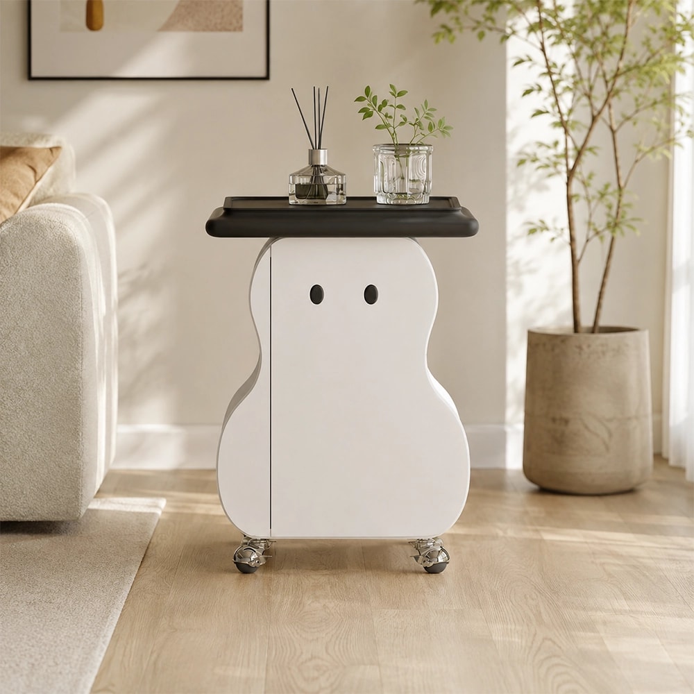 Sintered Stone Mobile Tea Table lifestyle 1