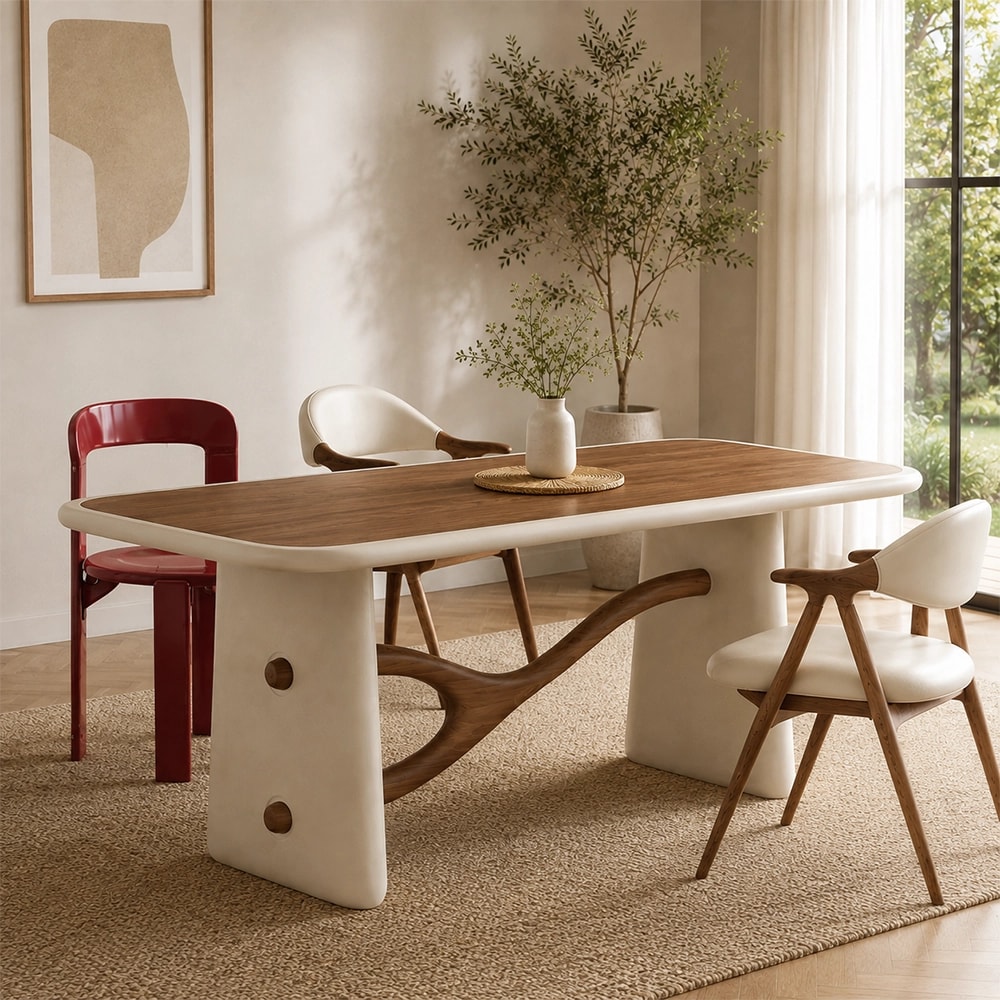 Solid Wood Lacquer Dining Table lifestyle 2