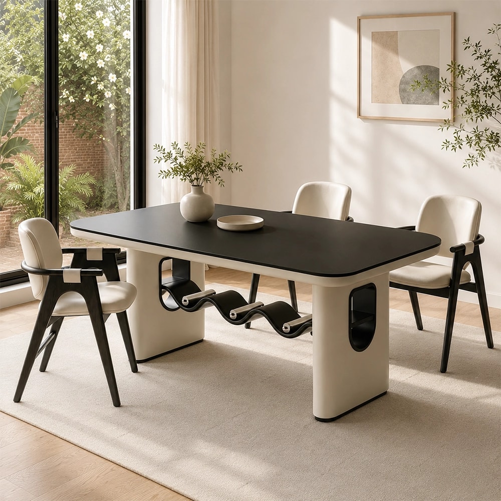 Minimalist Stone Dining Table lifestyle 2
