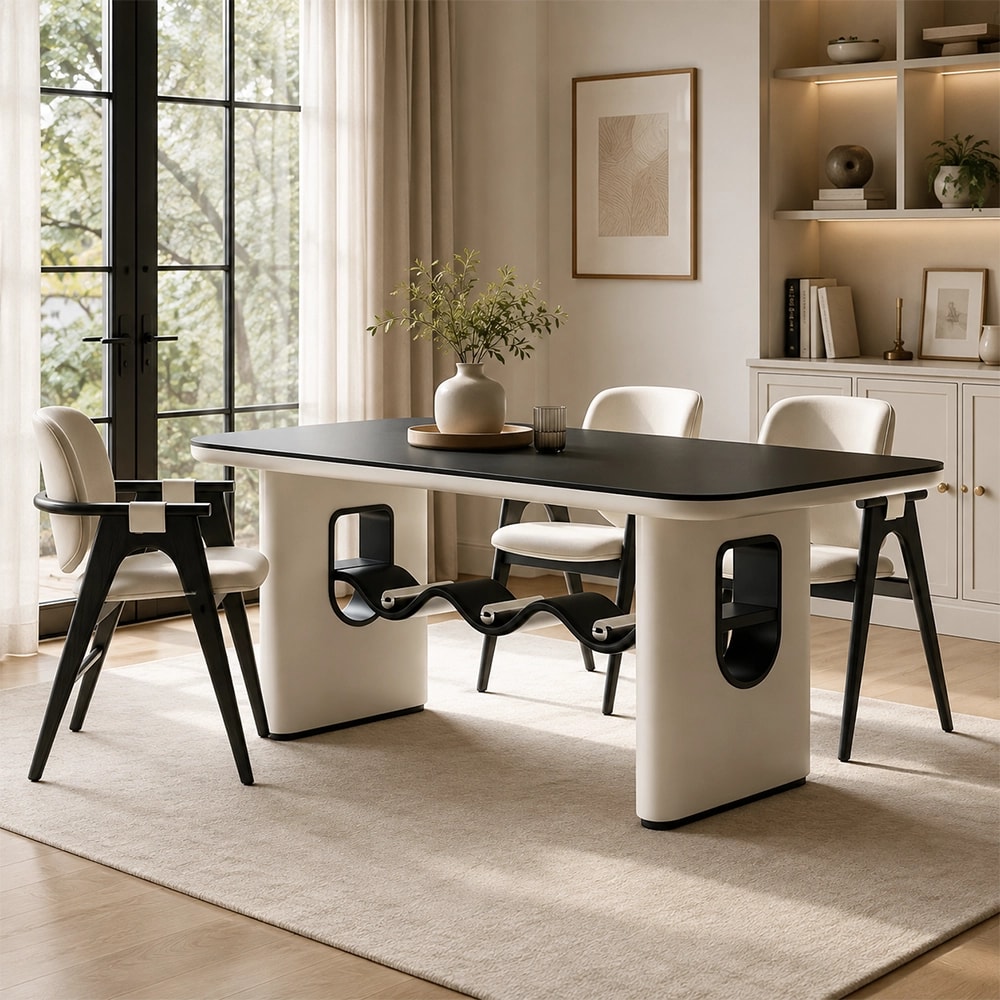 Minimalist Stone Dining Table lifestyle 3