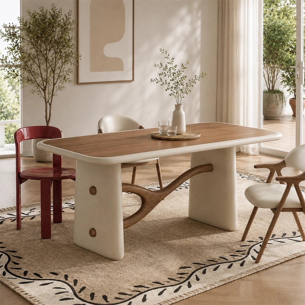 Solid Wood Lacquer Dining Table lifestyle 1
