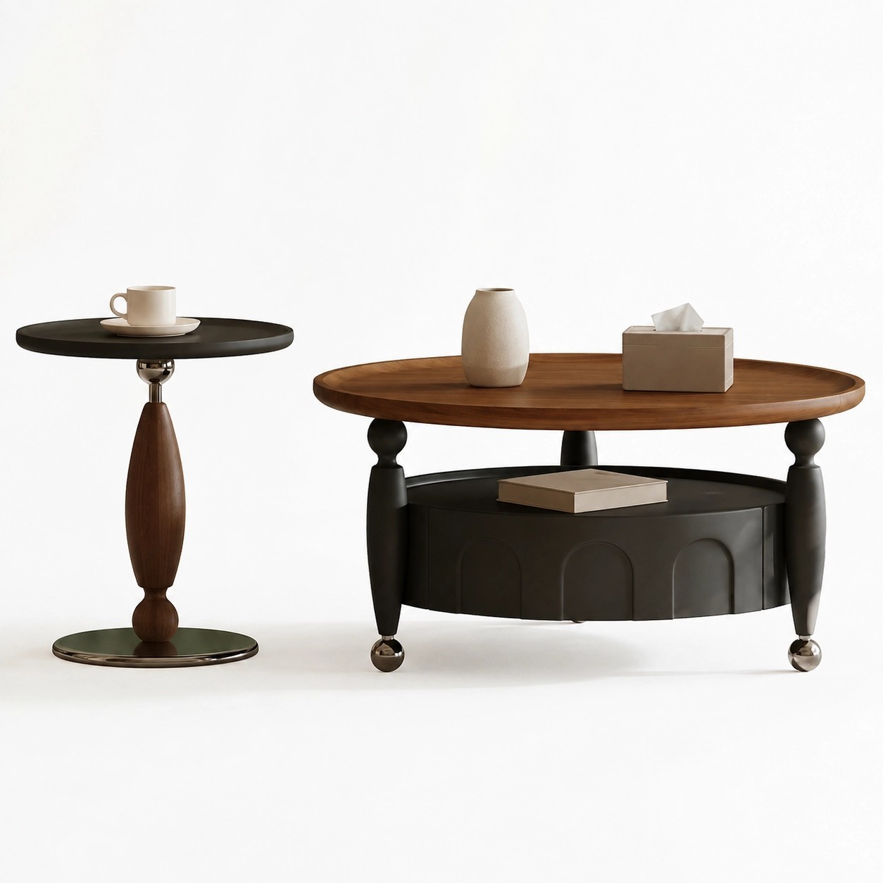 Contemporary Engineered Wood Coffee Table lifestyle 1