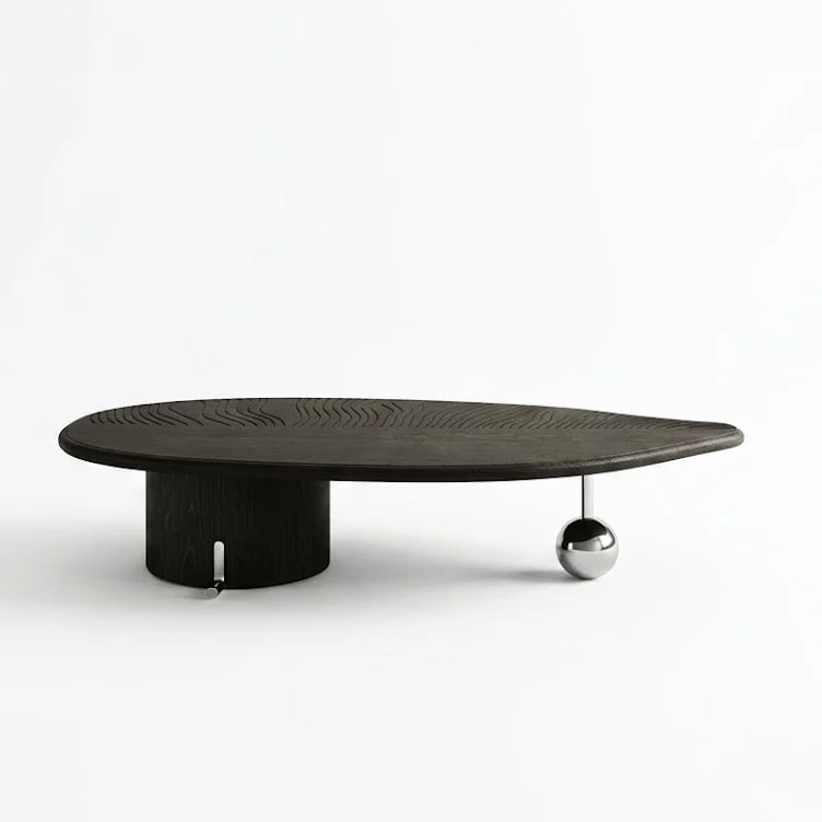 Sculptural Wabi-sabi Coffee Table Set lifestyle 1