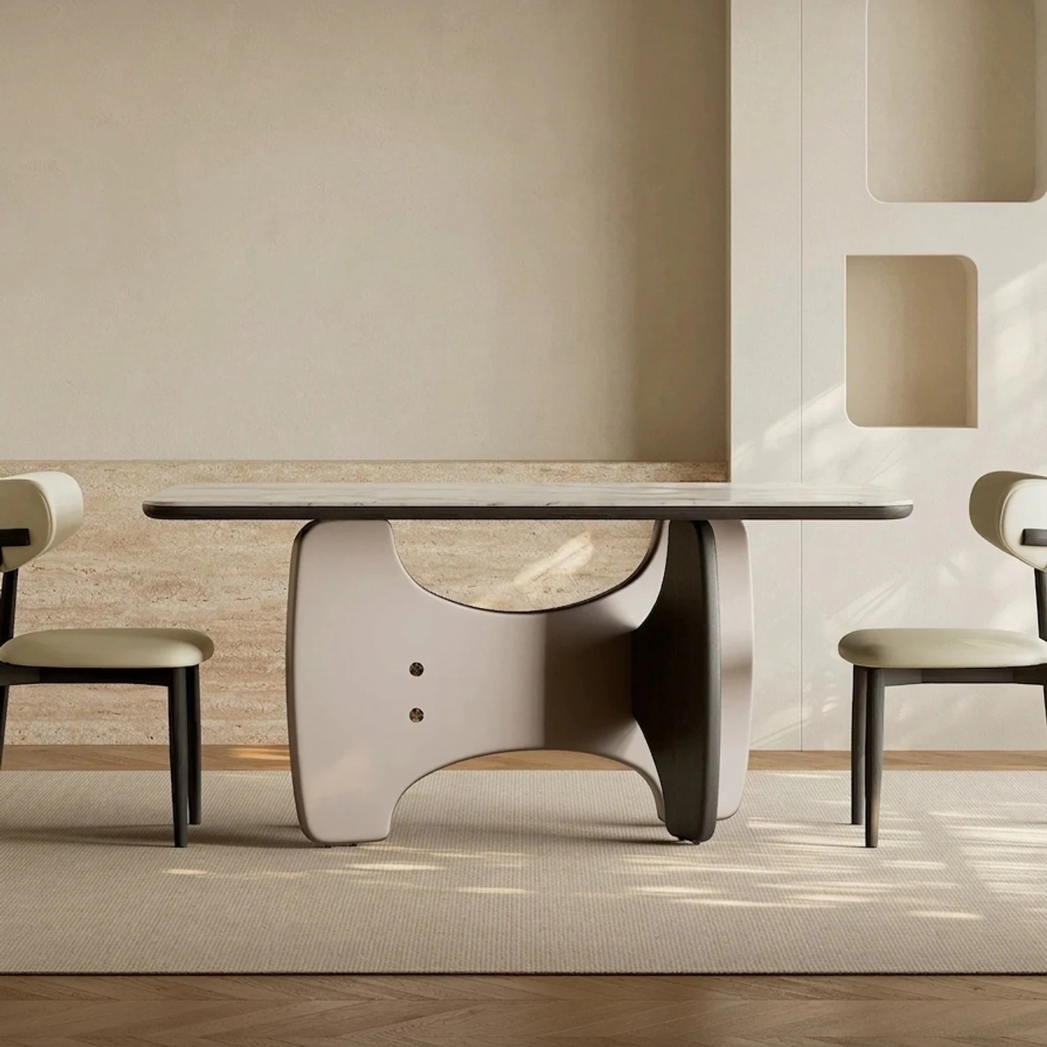 Sintered Stone Dining Table Set lifestyle 1