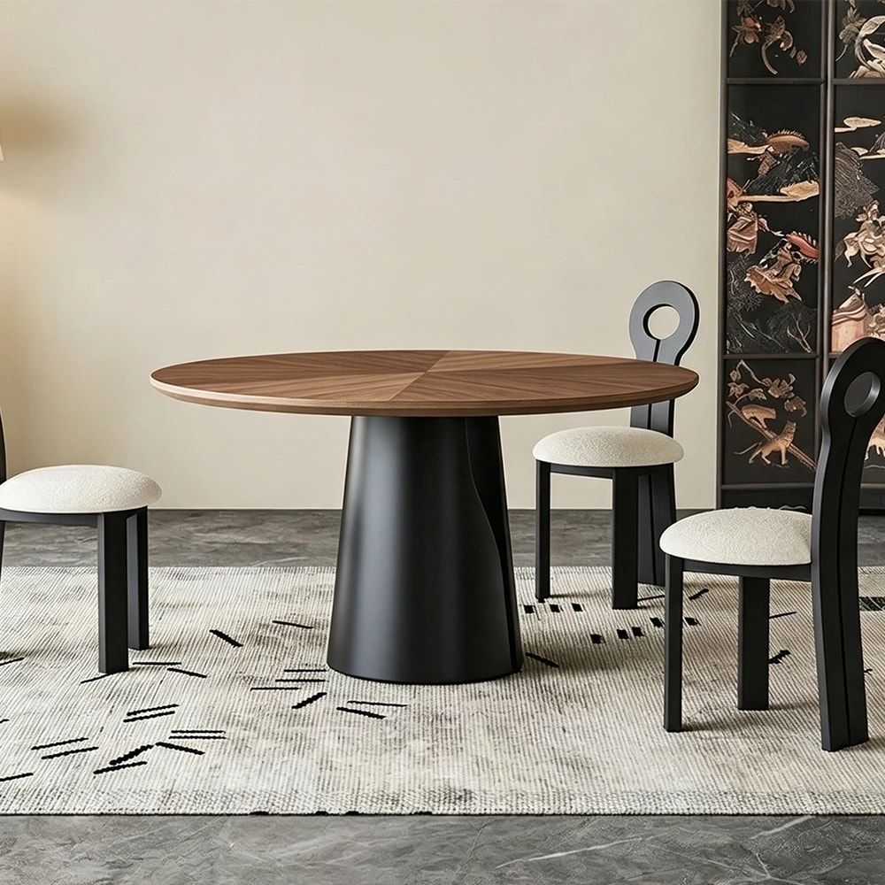 Walnut Parquet Dining Table lifestyle 1