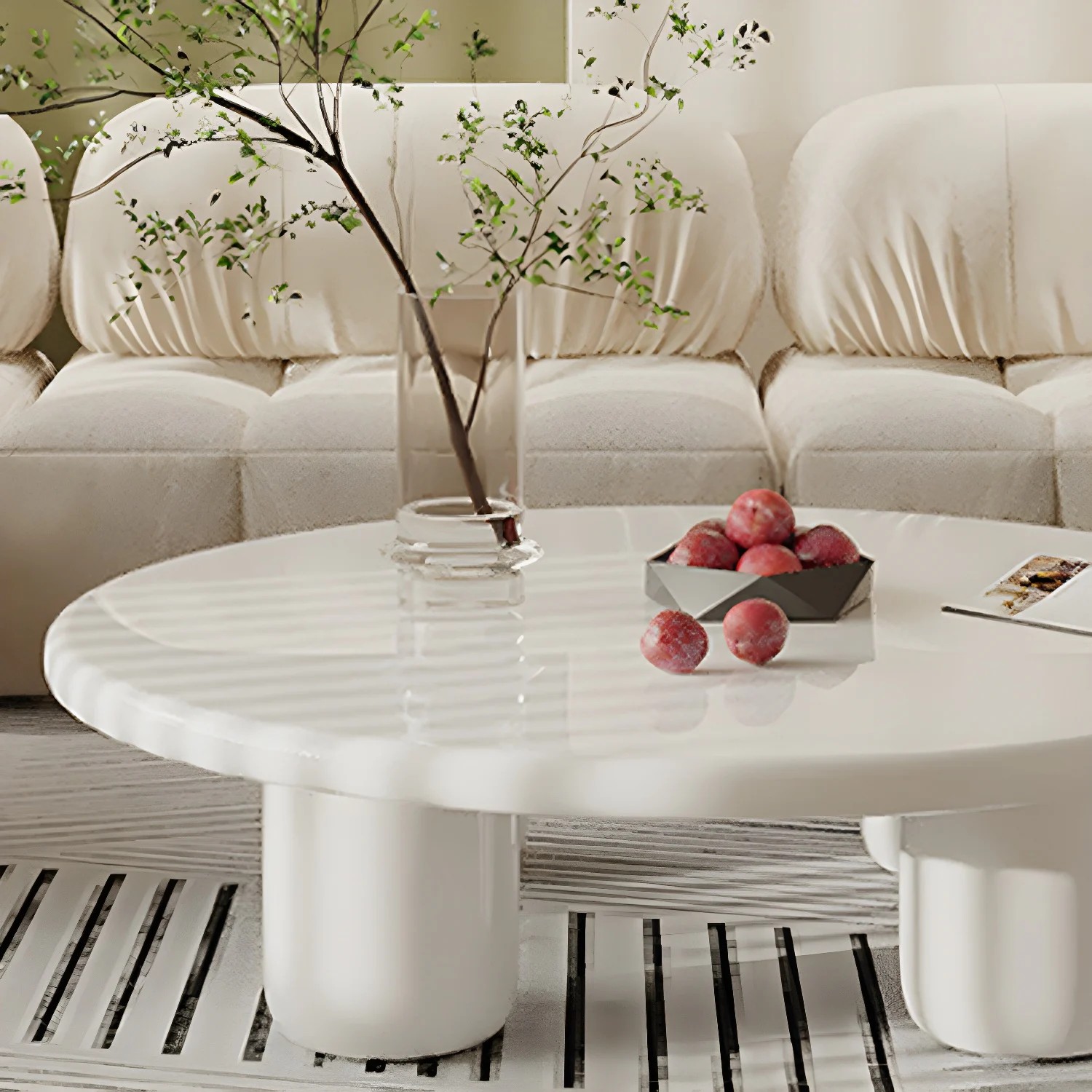 Scandinavian Round Coffee Table lifestyle 3